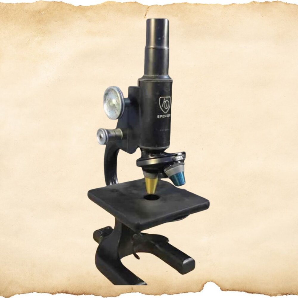 1950's Vintage Spencer American Optical Microscope